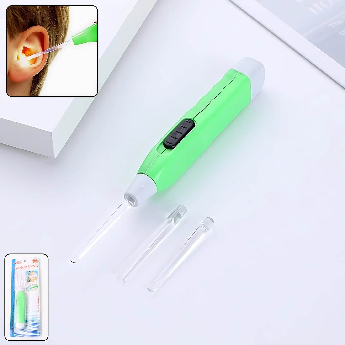 Green Led Flashlight Earpick With Tweezer (1 Pc) - Best Deals at BeSh Deals®