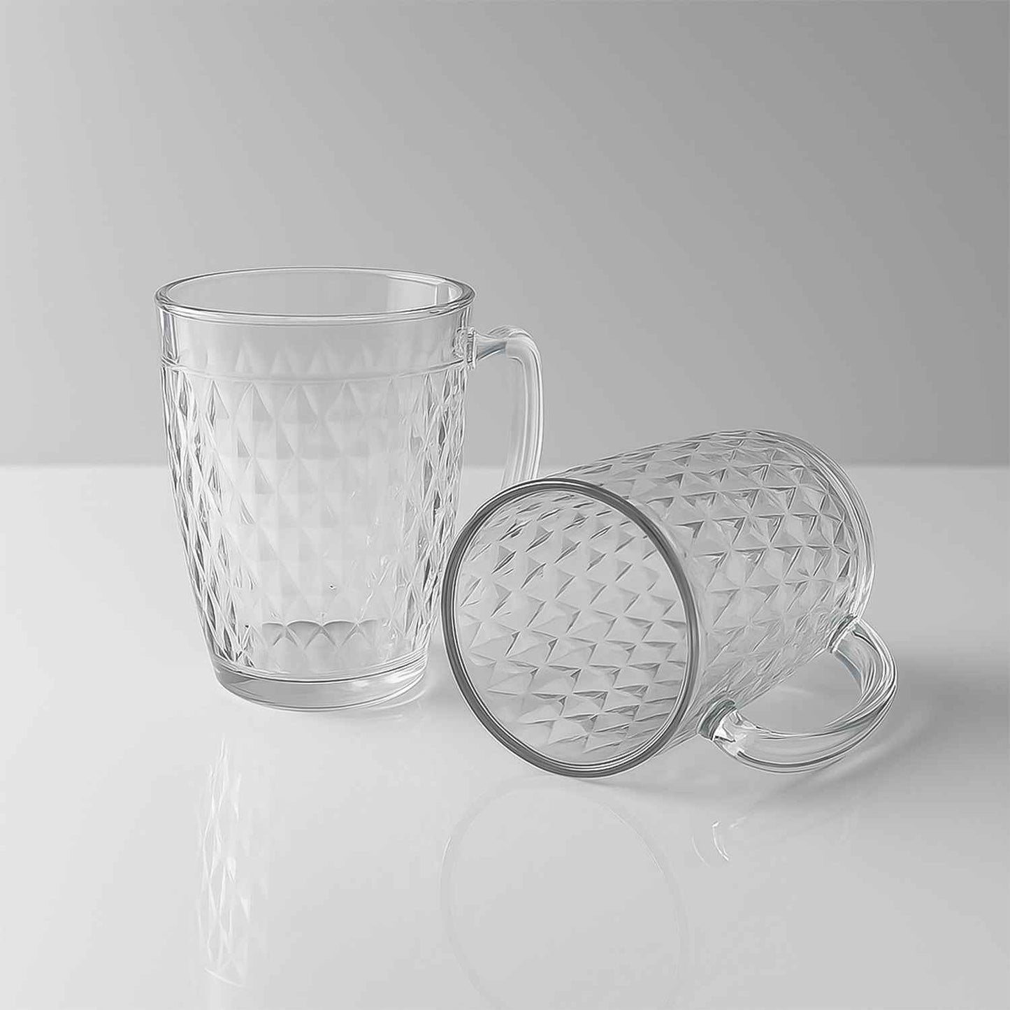 Apex Mocktail Mug Glass (2 Pc Set  400 Ml)