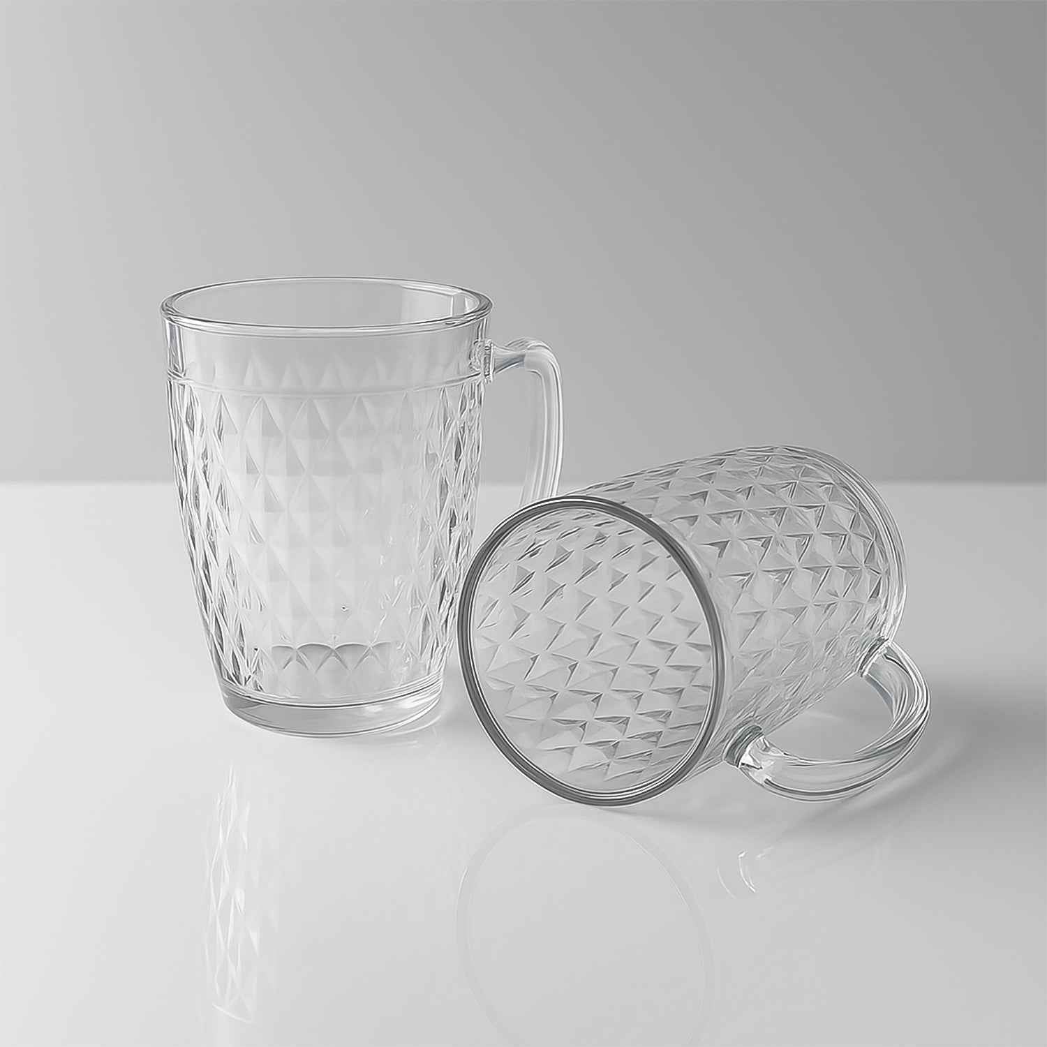 Apex Mocktail Mug Glass (2 Pc Set  400 Ml)
