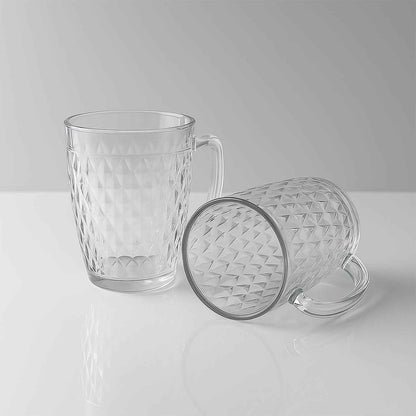 Apex Mocktail Mug Glass (2 Pc Set  400 Ml)