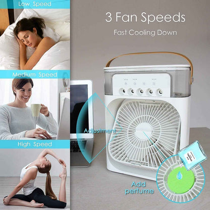 Portable Air Conditioner Fan 7 Color Changing Light (Big  1 Pc) - Best Deals at BeSh Deals®