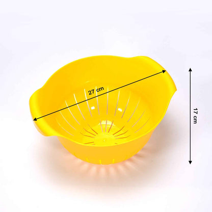 2312 Plastic Fruits Vegetable Noodles Pasta Washing Bowl  Strainer