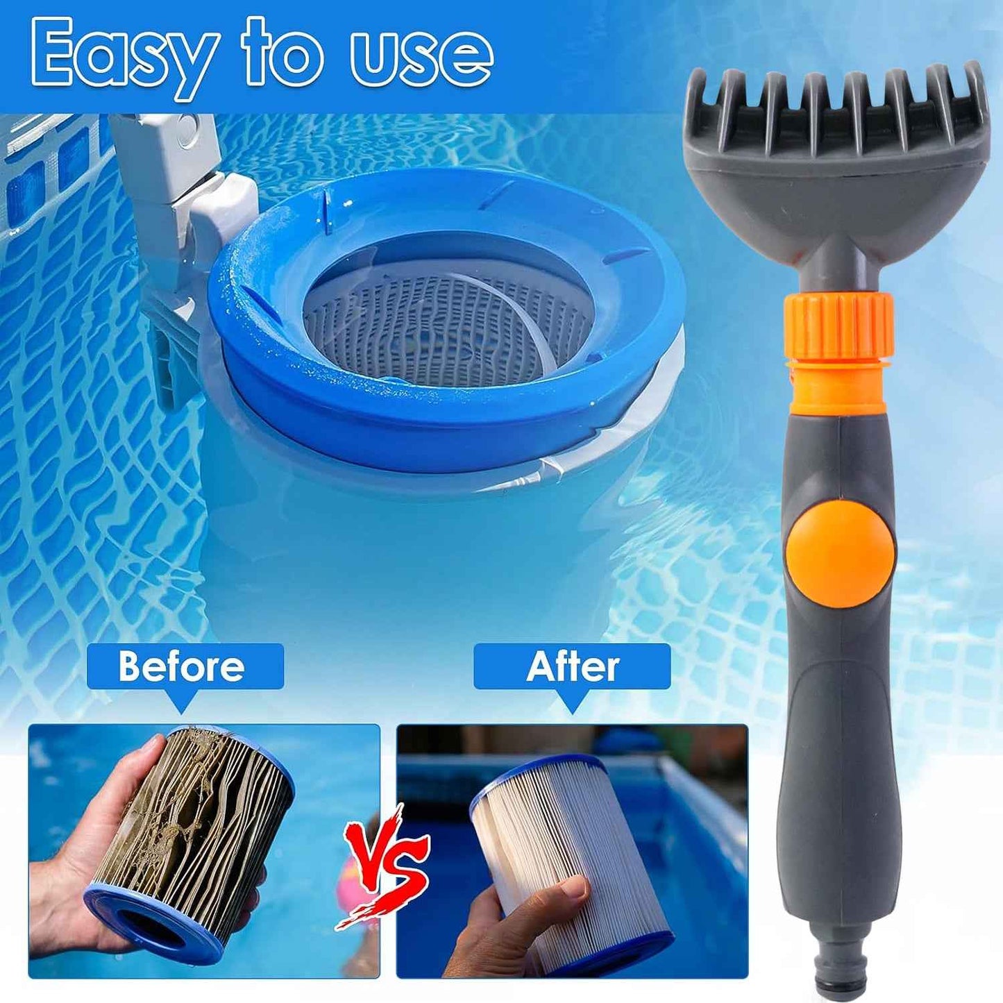 High-pressure Pool Filter Cartridge Cleaner Nozzle (1 Pc)