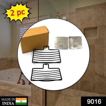 9016 Wall M 2 Pc Soap Rack Used In All Kinds Of Places Household And Bathroom Purposes For Holding Soaps.