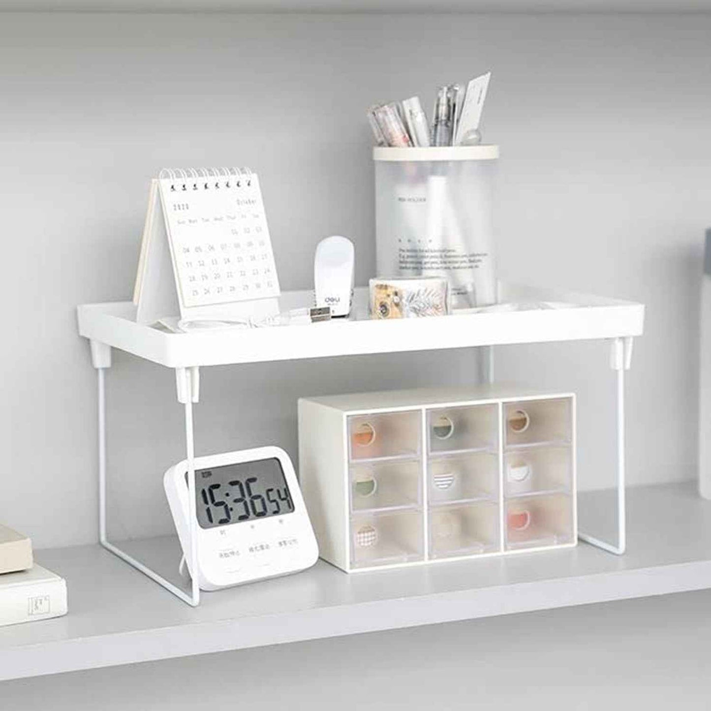 Plastic Bathroom Organizer Kitchen Utility Storage Rack (1 Pc)