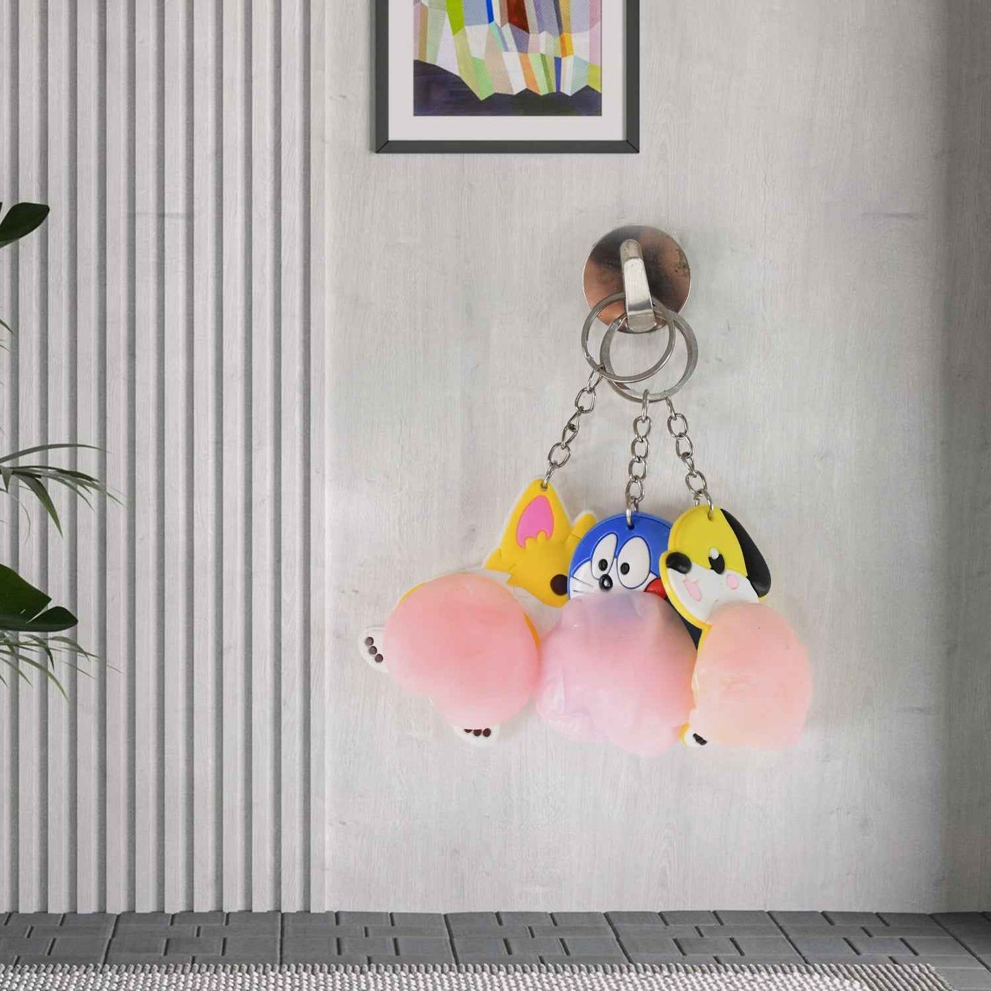 Cartoon Animal Keychain (1 Pc  Mix Design)