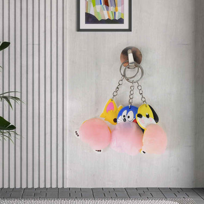 Cartoon Animal Keychain (1 Pc  Mix Design)