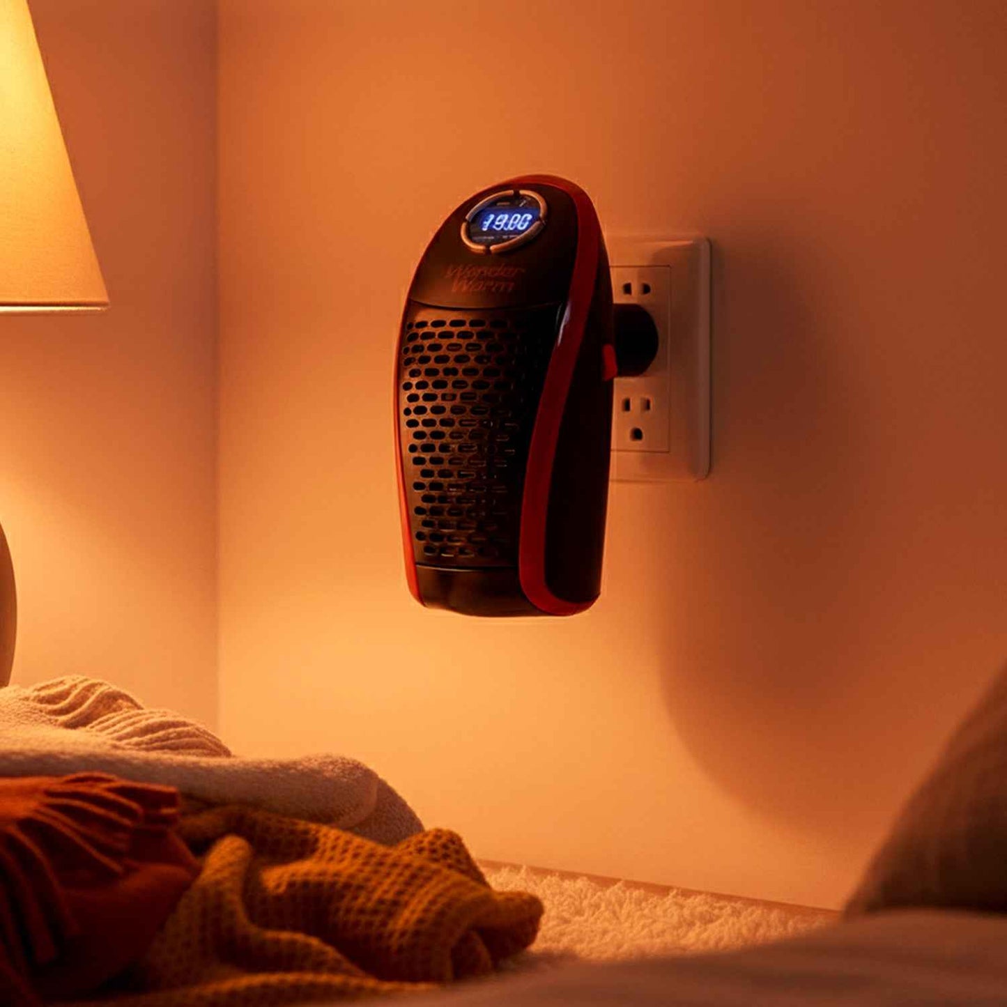 Wonder Warm 400w Wall Plug Room Heater With Remote Control (1 Pc)