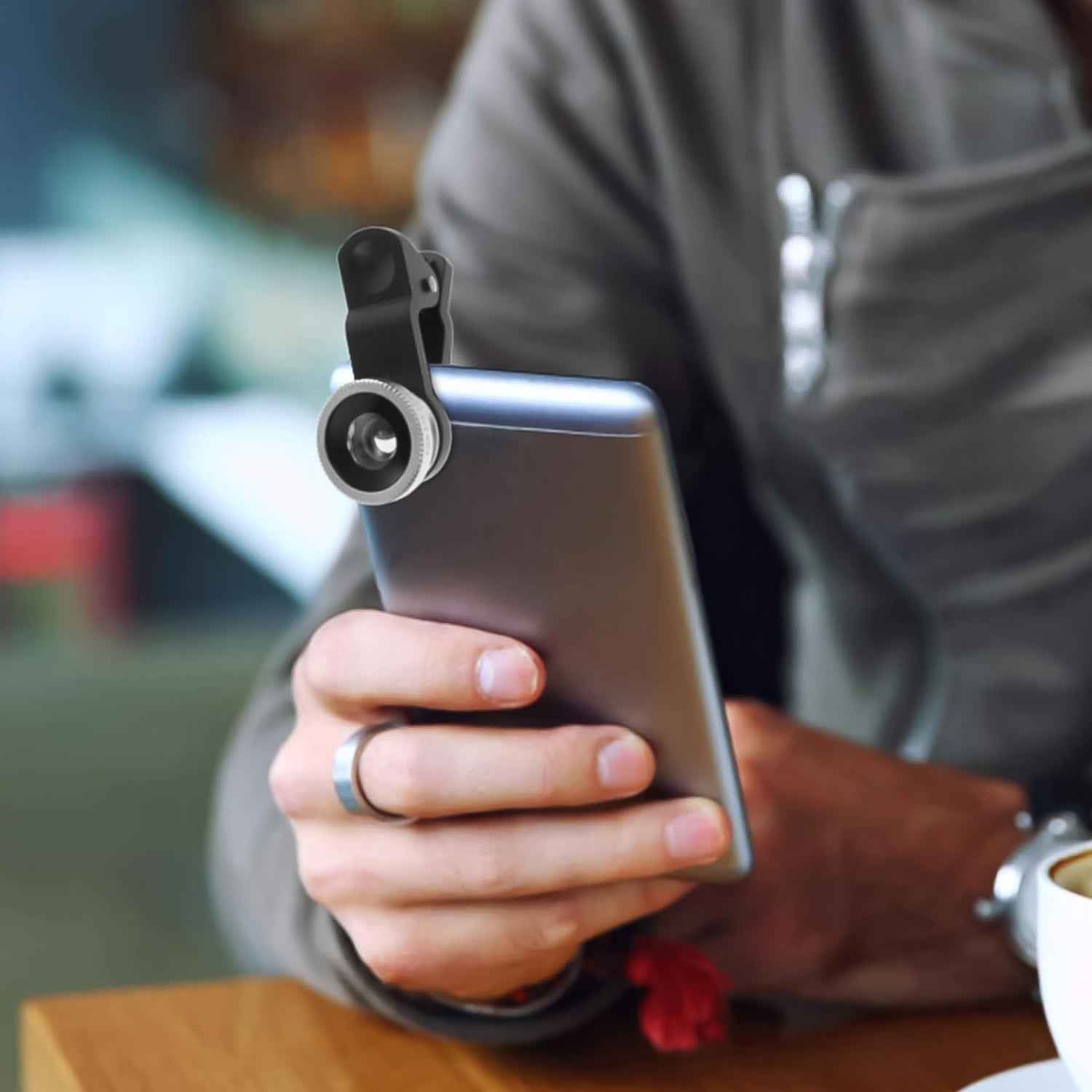 6553 Camera Lens External Phone Lens Phone Camera Lens Universal Ultra Wide Angle Beauty Function External Lens Camera Accessories For Take Pictures Most Android Smartphone