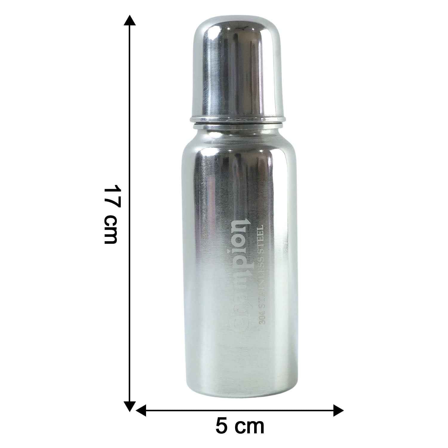 Stainless Steel Baby Feeding Bottle 250 Ml