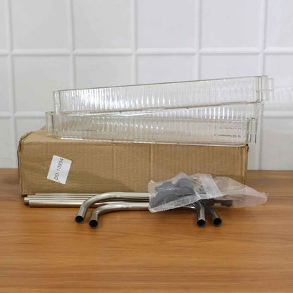 2 Layer Multipurpose Storage Trolley With Wheels (1 Pc)