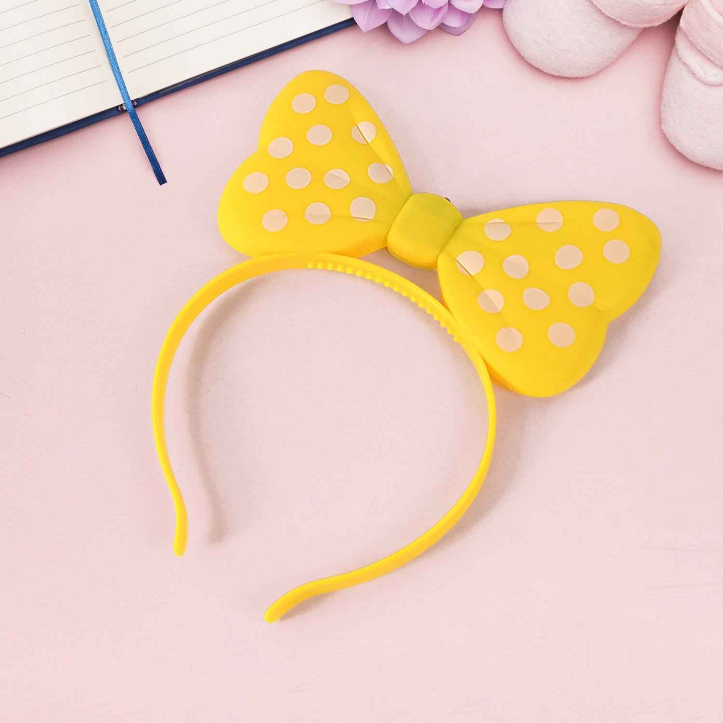 Led Glowing Bow Hairband (1 Pc)