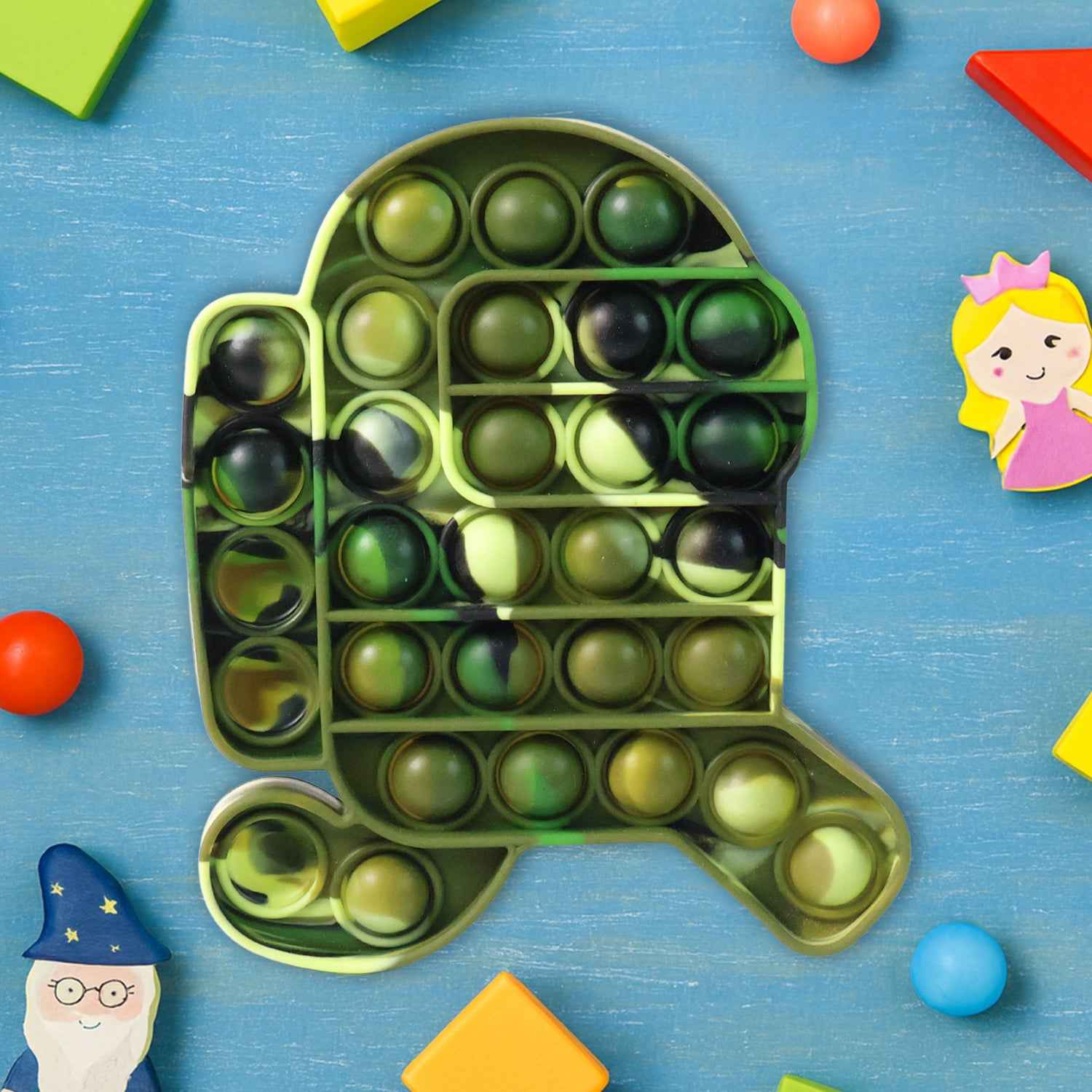 Premium Cartoon Shape Silicone Pop It Fidget Toy (1 Pc)
