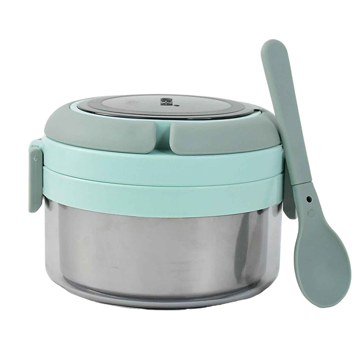 Ganesh Tiara 400Ml Stainless Steel Insulated Lunch Box With Leakproof Lid Folding Spoon - BeSh Deals®