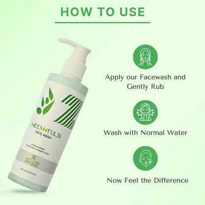Zequz Neem  Tulsi Face Wash - (1 Pc  250 Ml)